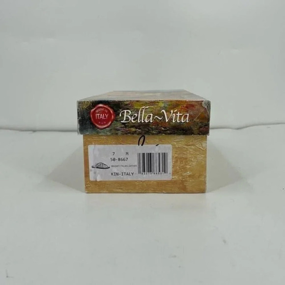 Bella Vita Women's Kin-Italy Italian Slip-On Flat Sandals in Whiskey‎ Size 7M - Picture 13 of 14